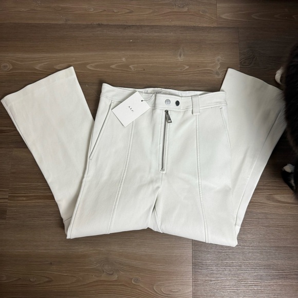 ALC NWT Lamb Leather Pants Size 6 - Picture 2 of 5